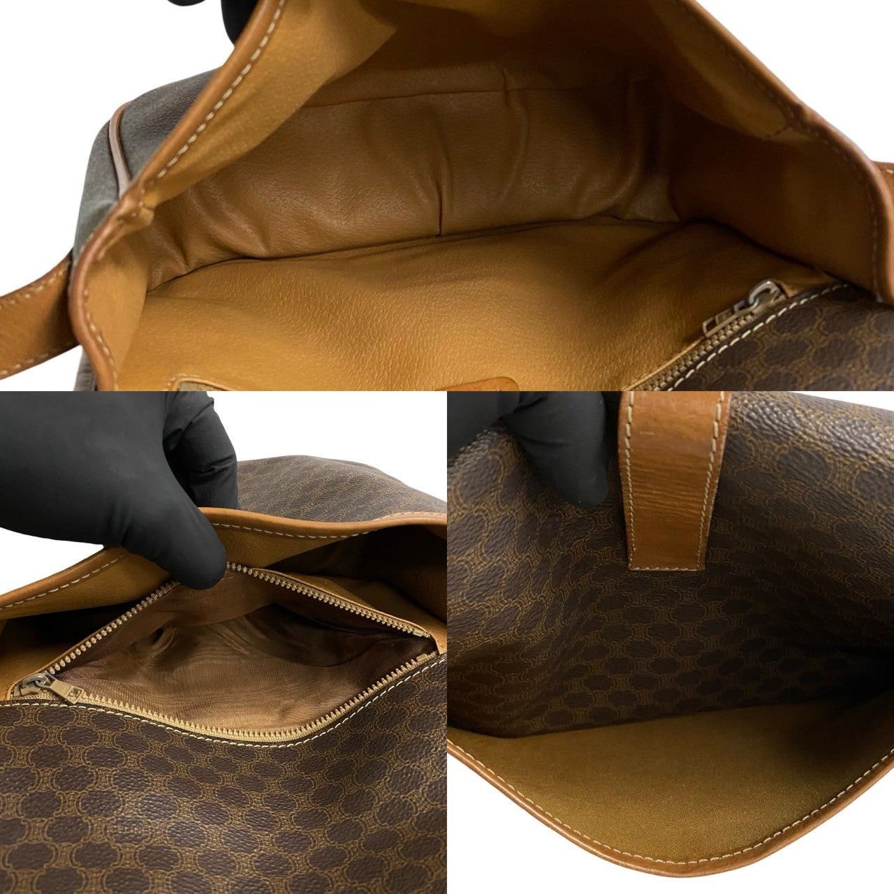 Celine Celine Shoulder Bag Brown Leather Size ONE SIZE - 8 Thumbnail