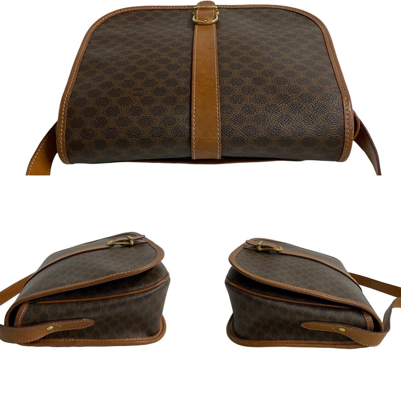Celine Celine Shoulder Bag Brown Leather Size ONE SIZE - 5 Thumbnail