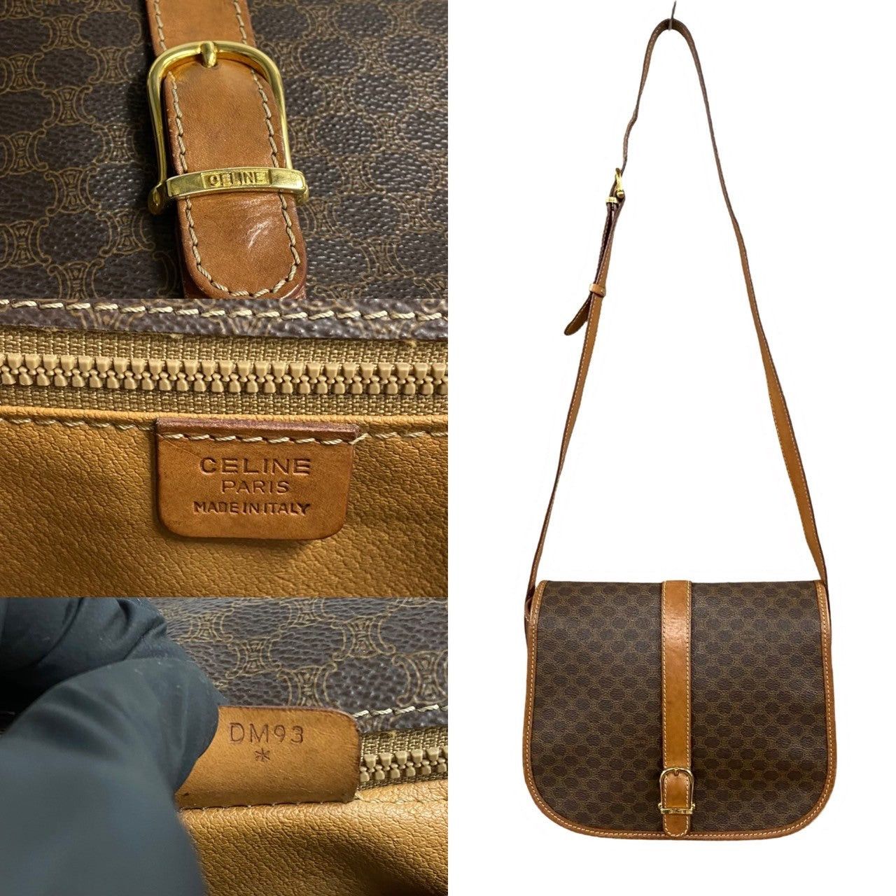 Celine Celine Shoulder Bag Brown Leather Size ONE SIZE - 3 Thumbnail