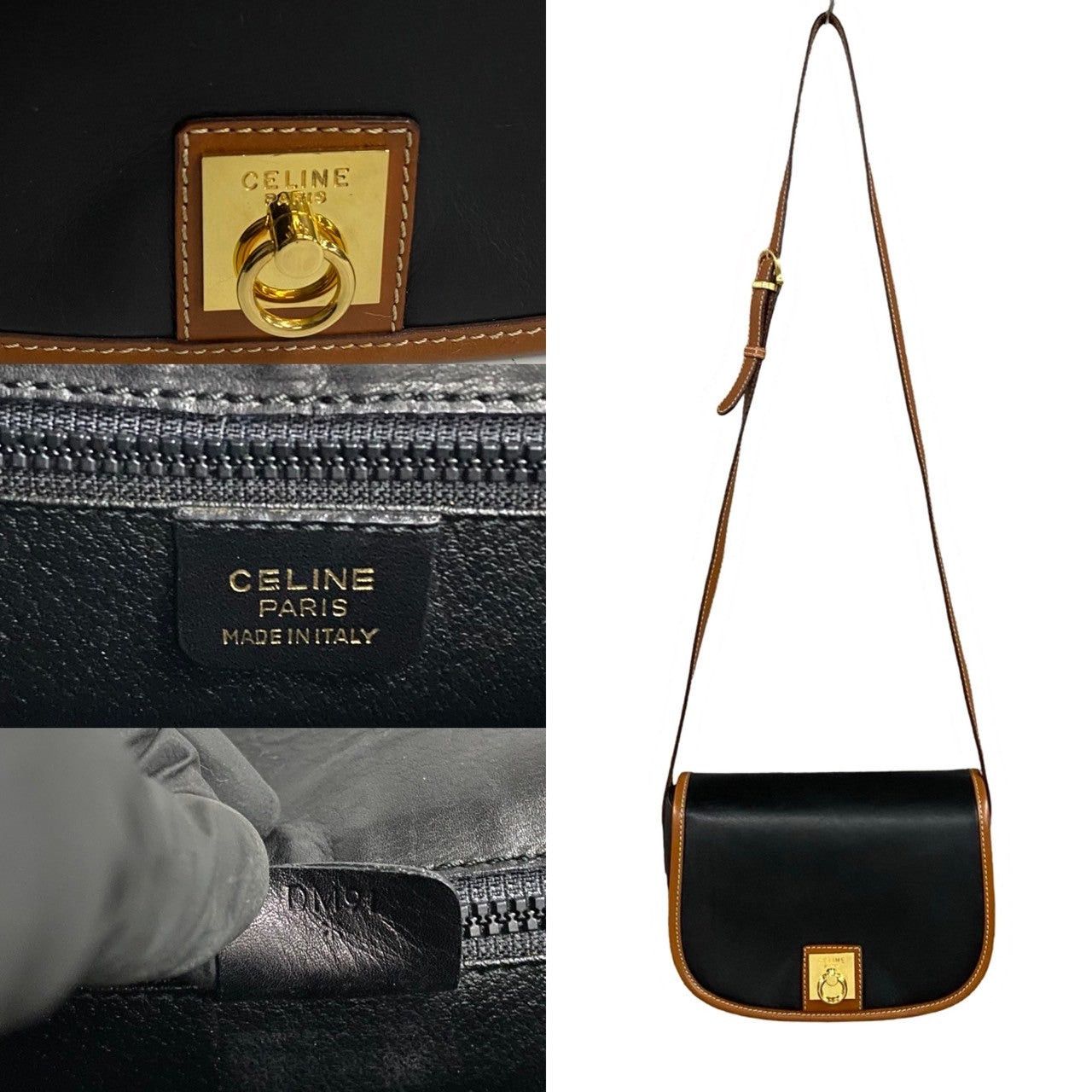 Celine Celine Shoulder Bag Brown Leather Size ONE SIZE - 3 Thumbnail