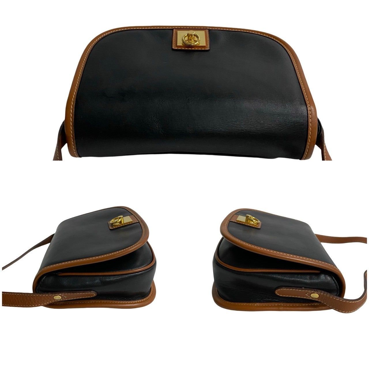 Celine Celine Shoulder Bag Brown Leather Size ONE SIZE - 5 Thumbnail