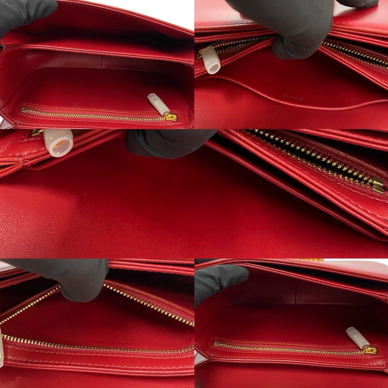 Celine Celine Shoulder Bag Red Leather Size ONE SIZE - 8 Thumbnail