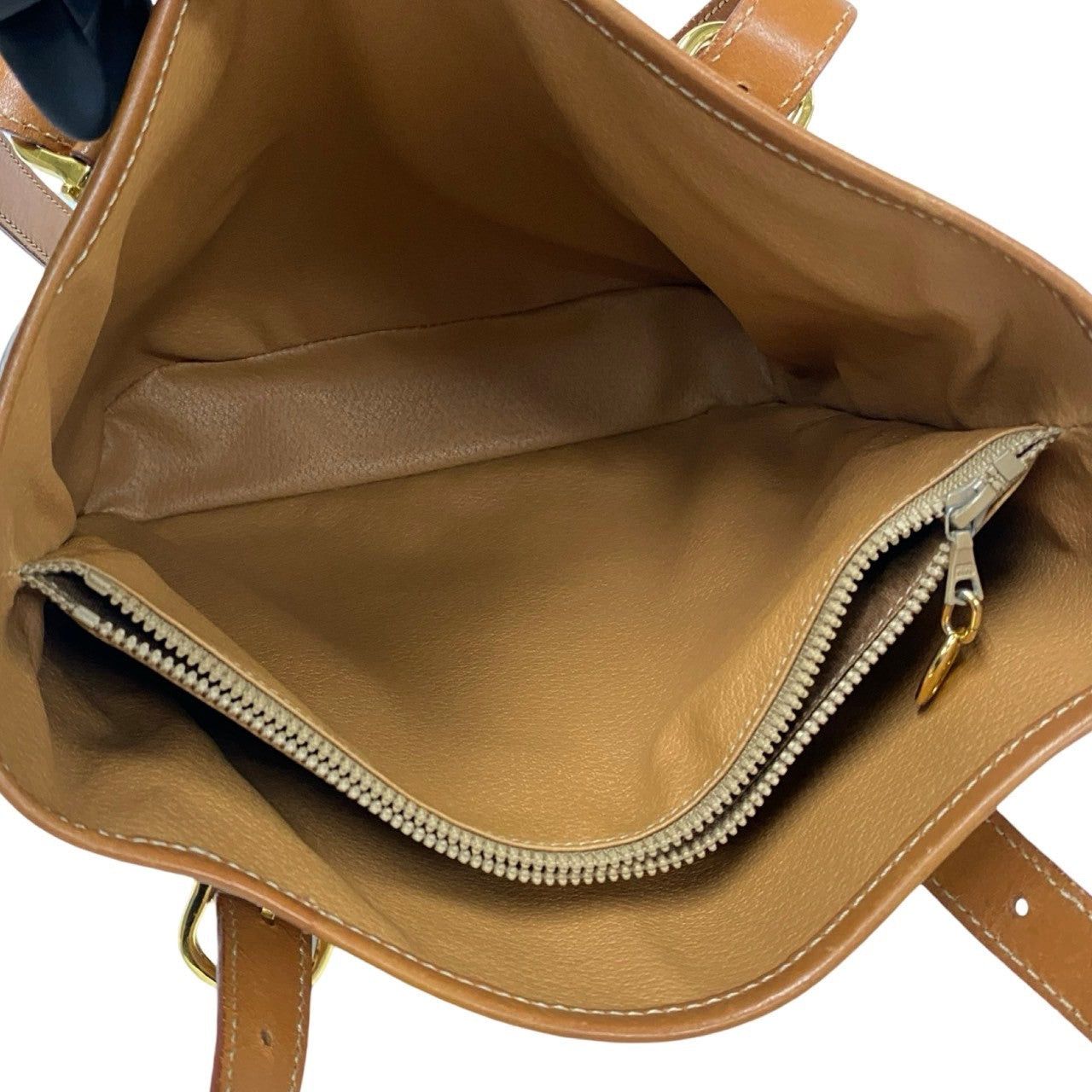 Celine Celine Tote Bag Brown Leather Size ONE SIZE - 8 Thumbnail