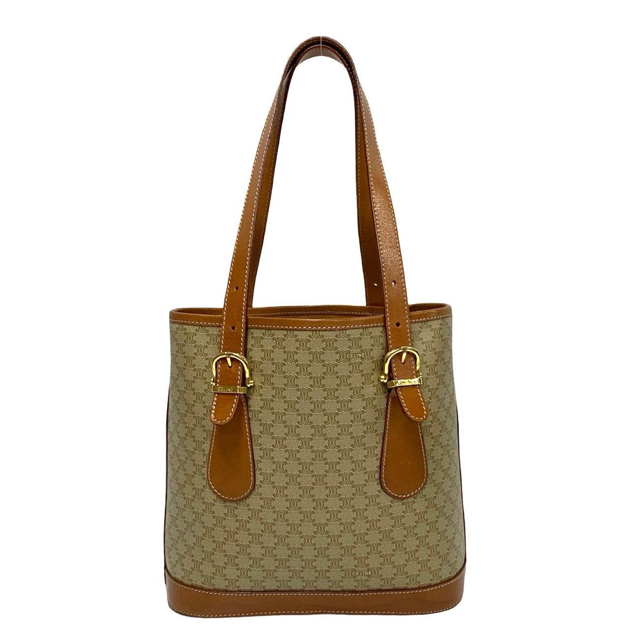 Celine Celine Tote Bag Brown Leather Size ONE SIZE - 4 Thumbnail