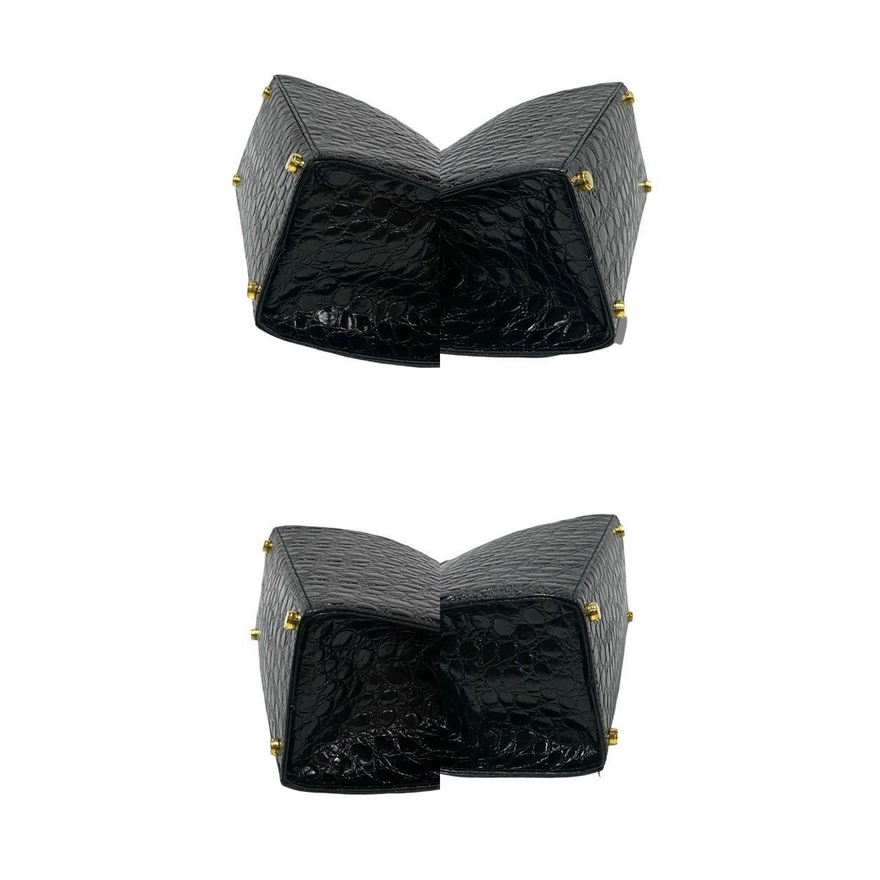 Salvatore Ferragamo Salvatore Ferragamo Shoulder Bag Black Leather Size ONE SIZE - 7 Thumbnail