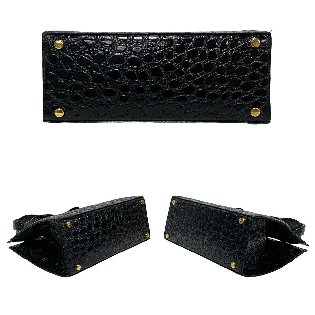 Salvatore Ferragamo Salvatore Ferragamo Shoulder Bag Black Leather Size ONE SIZE - 6 Thumbnail