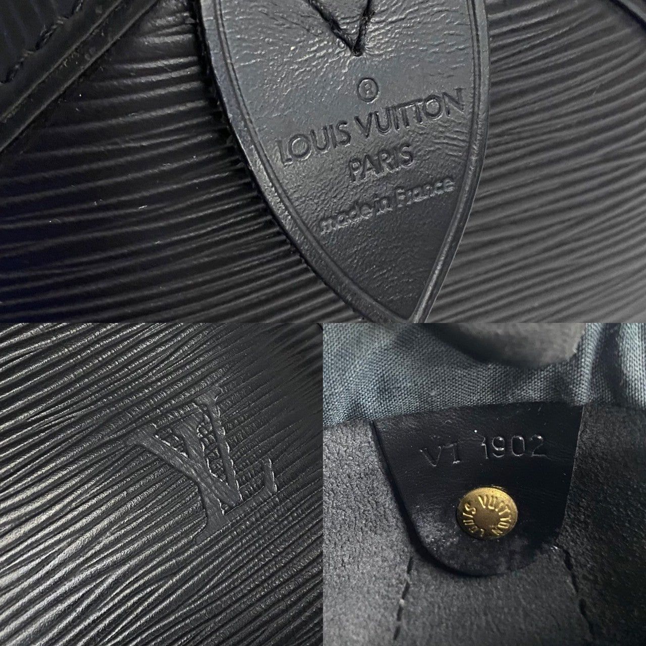 Louis Vuitton Louis Vuitton Handbag Black Leather Size ONE SIZE - 3 Thumbnail