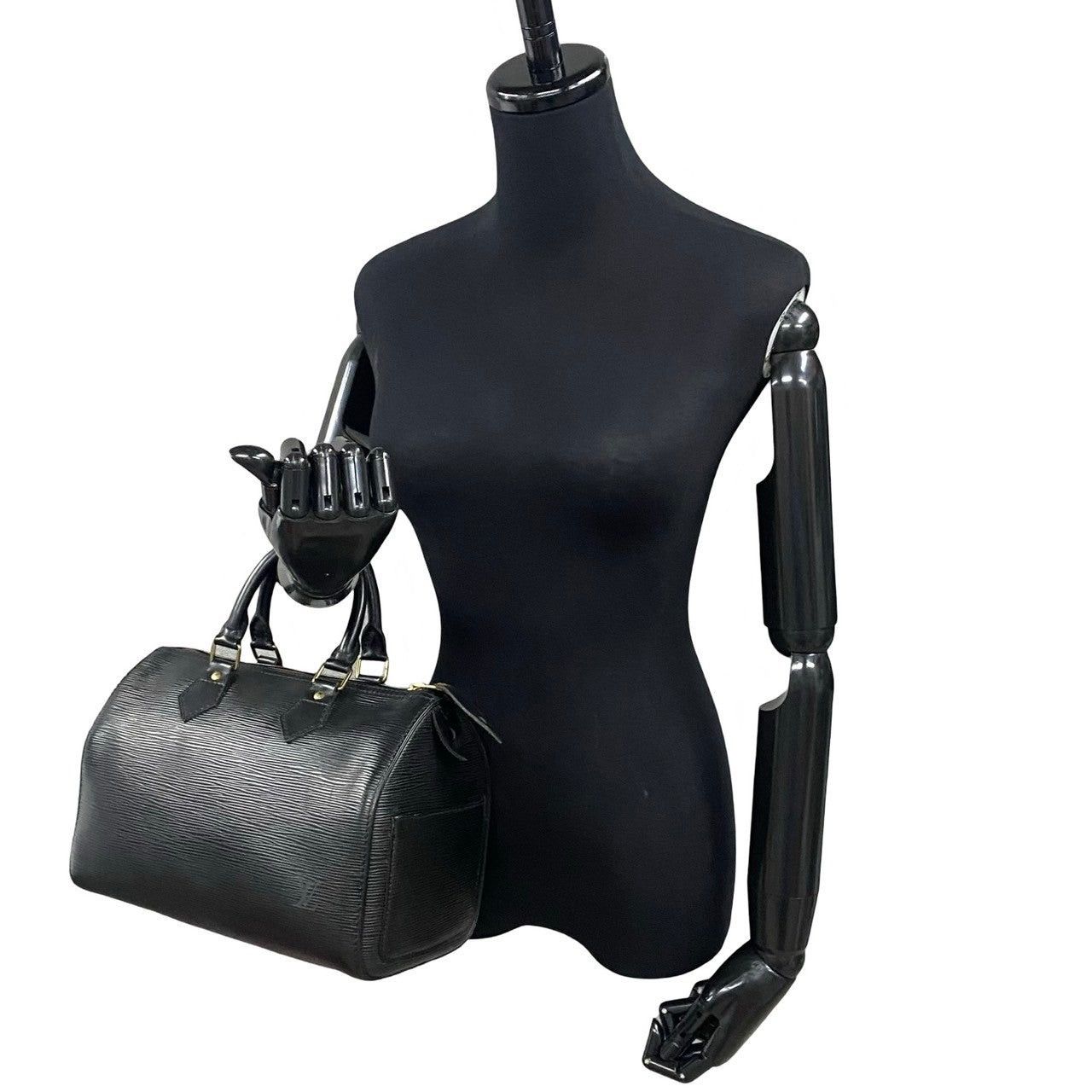 Louis Vuitton Louis Vuitton Handbag Black Leather Size ONE SIZE - 2 Thumbnail