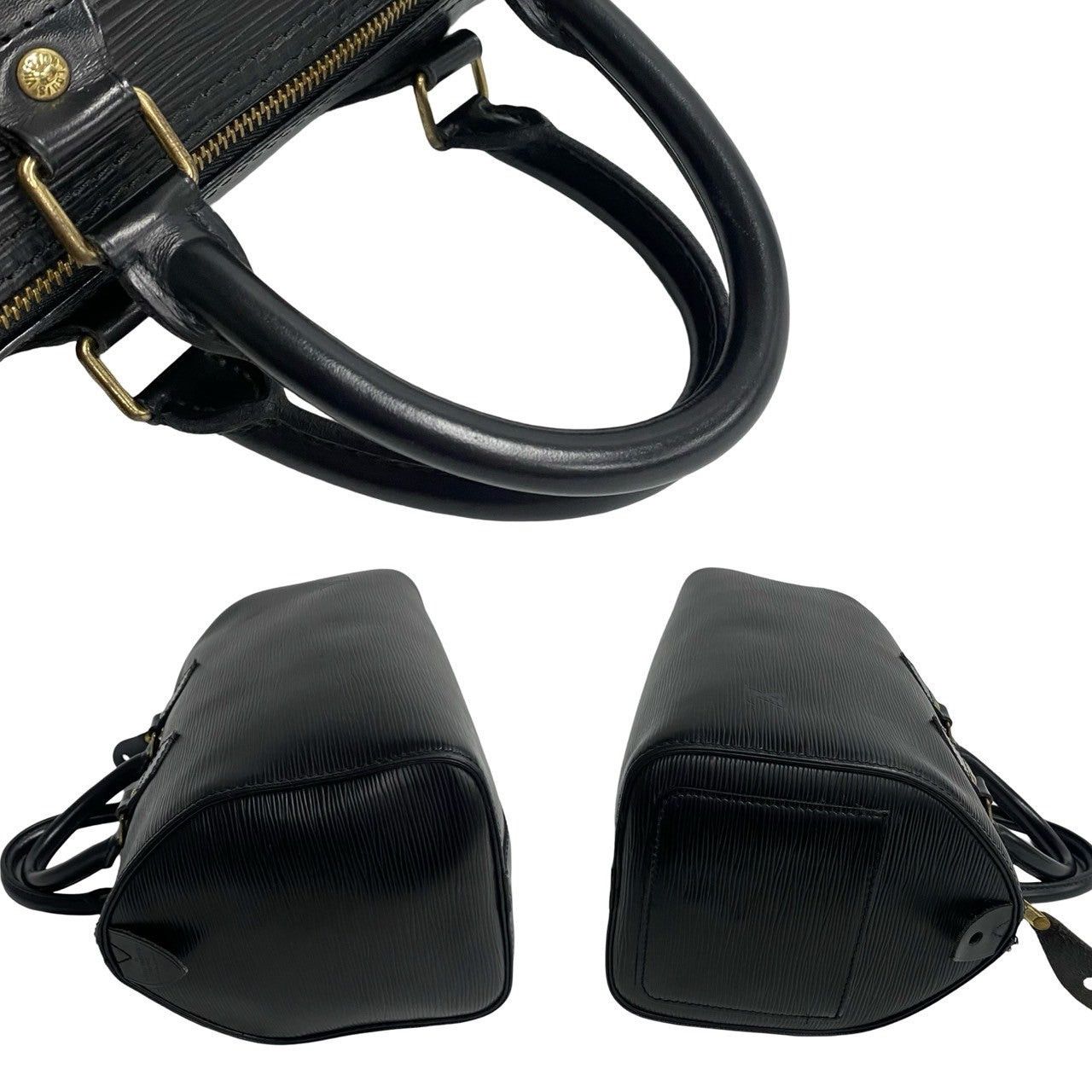 Louis Vuitton Louis Vuitton Handbag Black Leather Size ONE SIZE - 5 Thumbnail