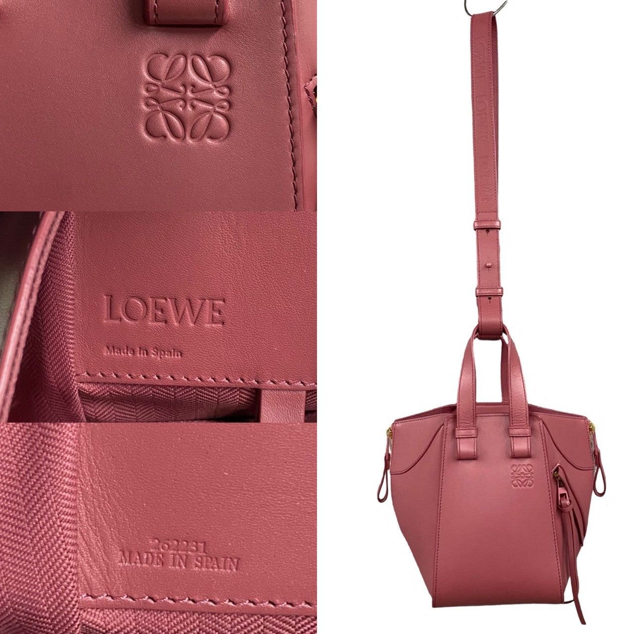 Loewe Loewe Shoulder Bag Pink Leather Size ONE SIZE - 3 Thumbnail