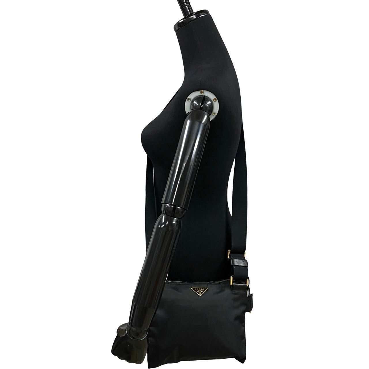 Prada Prada Shoulder Bag Black Leather Size ONE SIZE - 2 Thumbnail