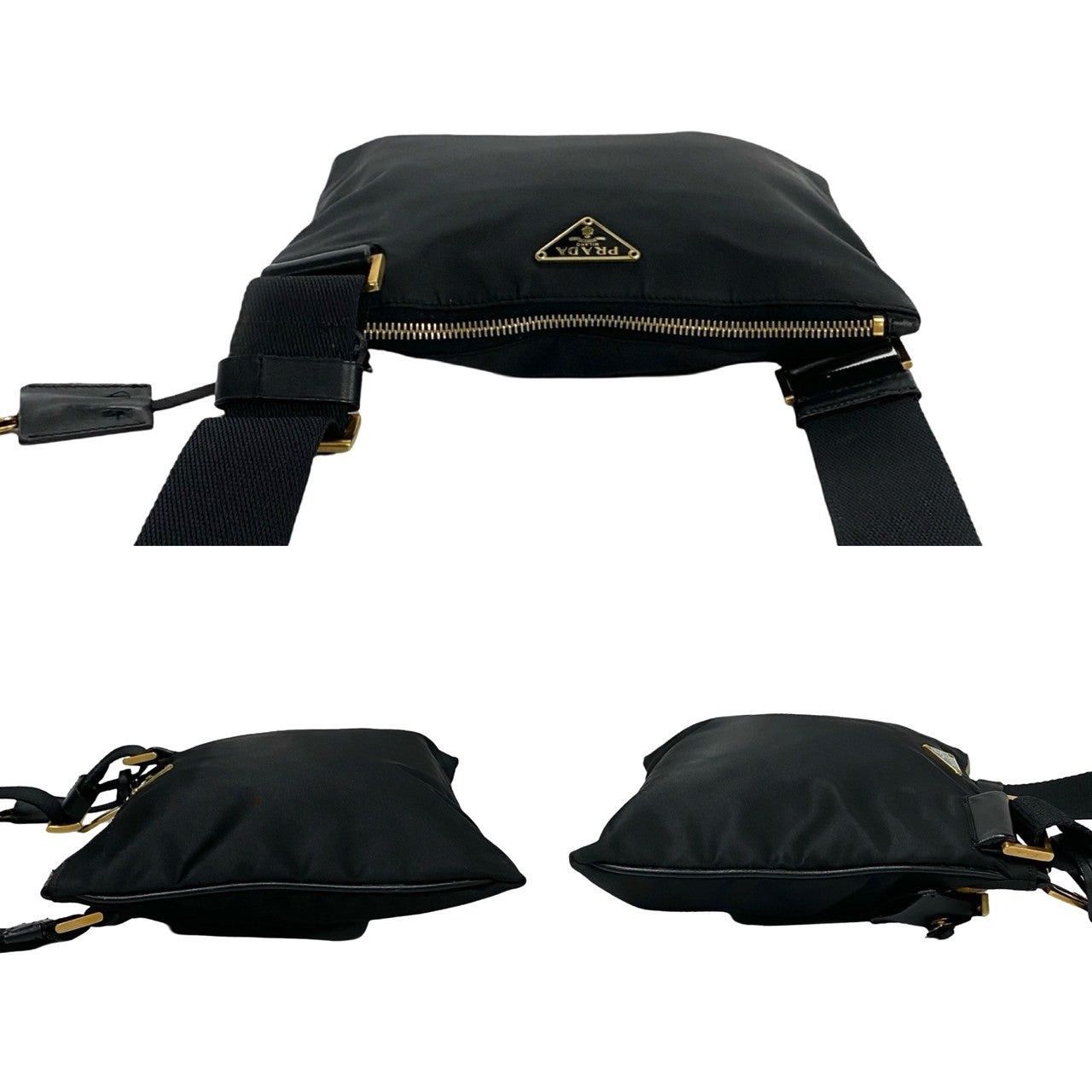 Prada Prada Shoulder Bag Black Leather Size ONE SIZE - 5 Thumbnail