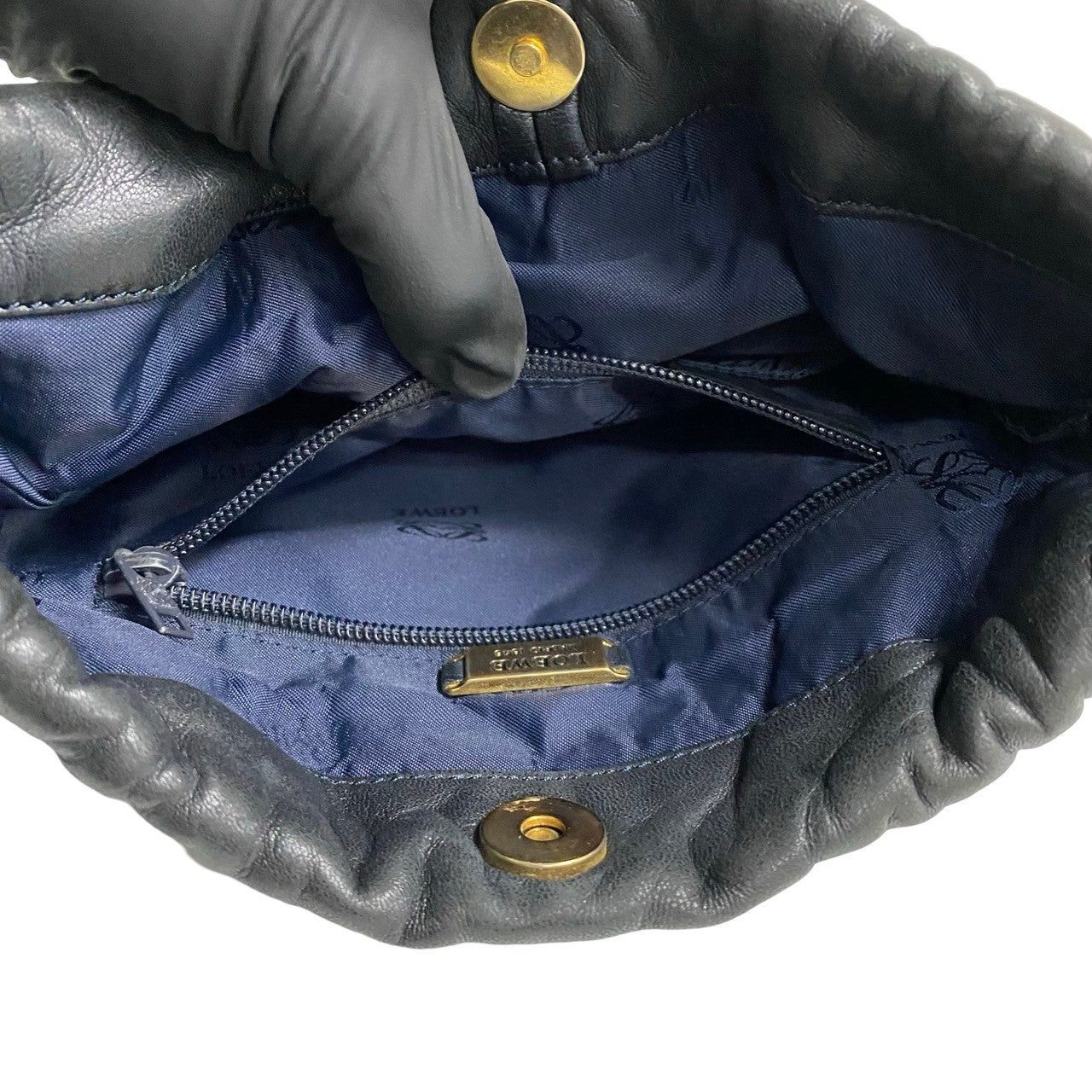 Loewe Loewe Shoulder Bag Black Leather Size ONE SIZE - 9 Thumbnail