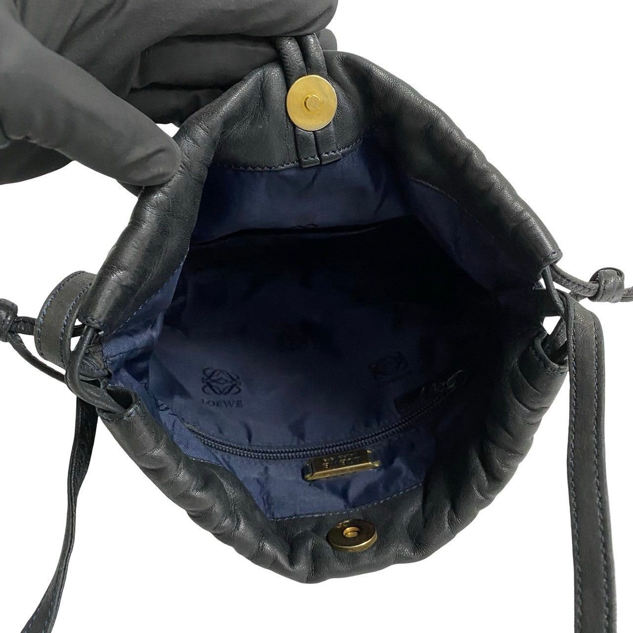 Loewe Loewe Shoulder Bag Black Leather Size ONE SIZE - 8 Thumbnail