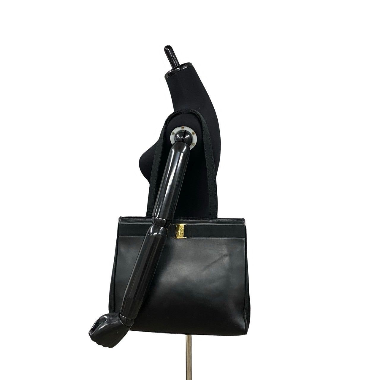 Salvatore Ferragamo Salvatore Ferragamo Tote Bag Black Leather Size ONE SIZE - 2 Thumbnail