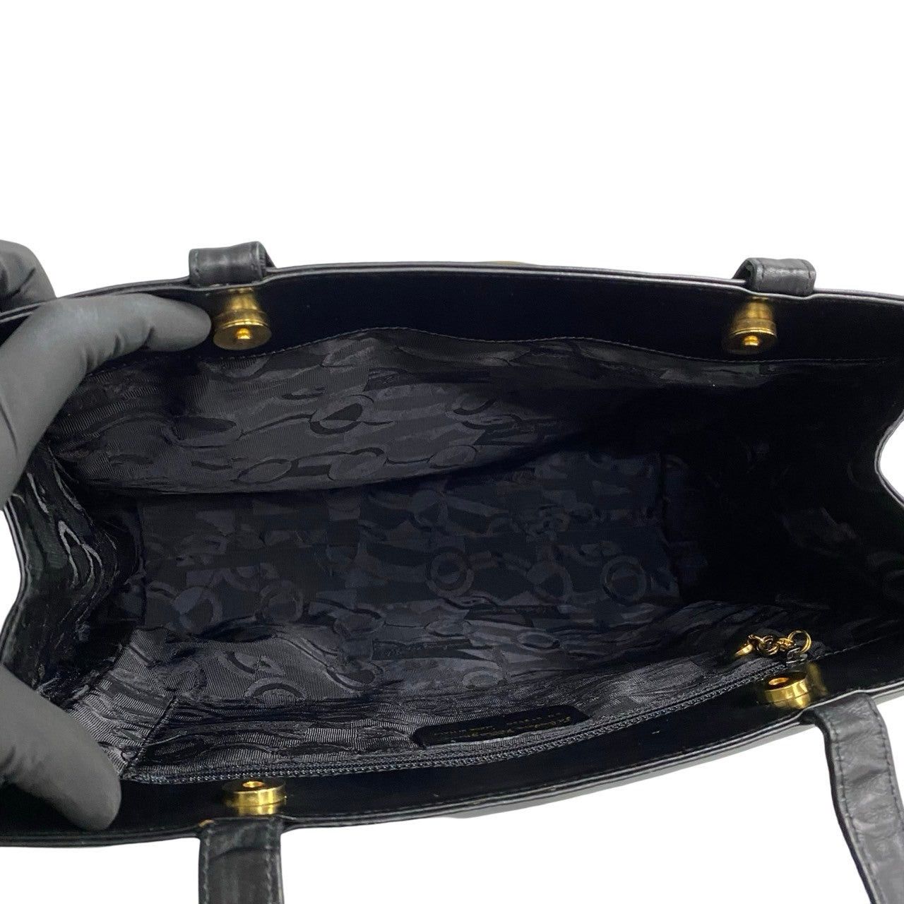 Salvatore Ferragamo Salvatore Ferragamo Tote Bag Black Leather Size ONE SIZE - 8 Thumbnail
