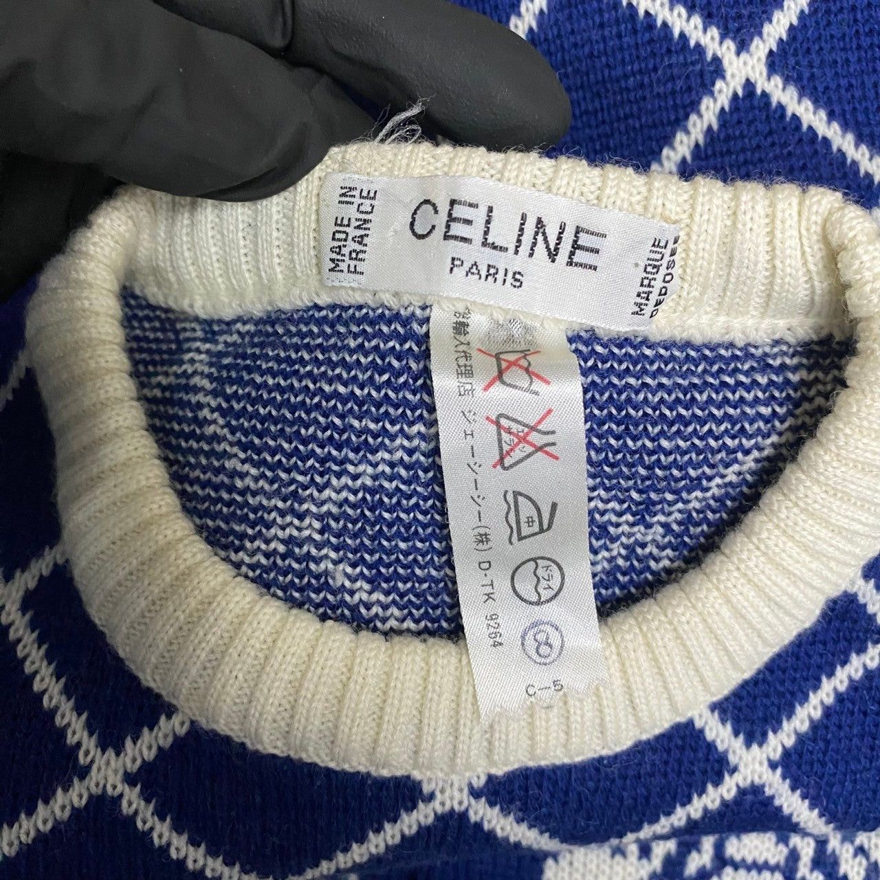 Celine Celine Blue Wool Size ONE SIZE - 5 Thumbnail