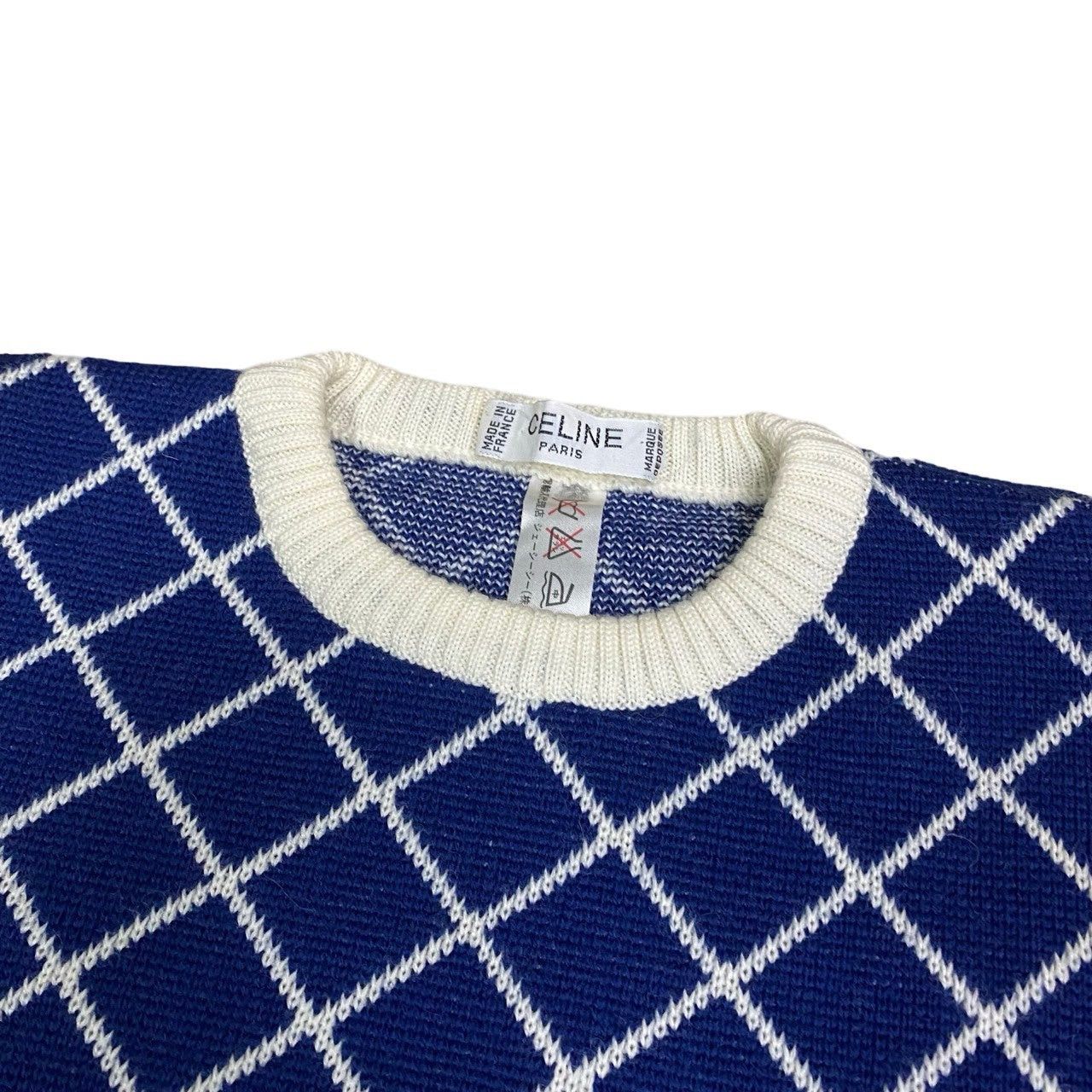 Celine Celine Blue Wool Size ONE SIZE - 6 Thumbnail