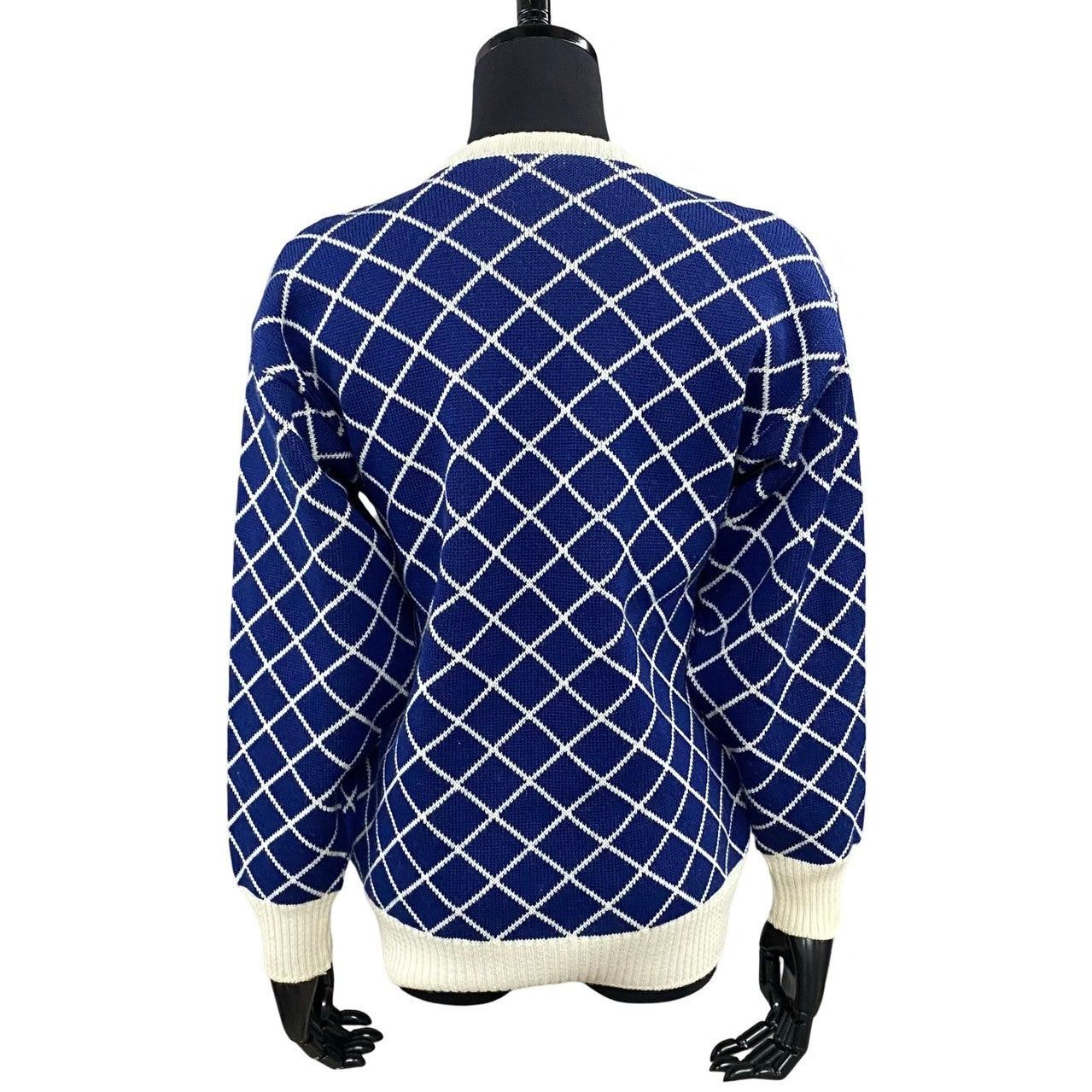 Celine Celine Blue Wool Size ONE SIZE - 2 Thumbnail