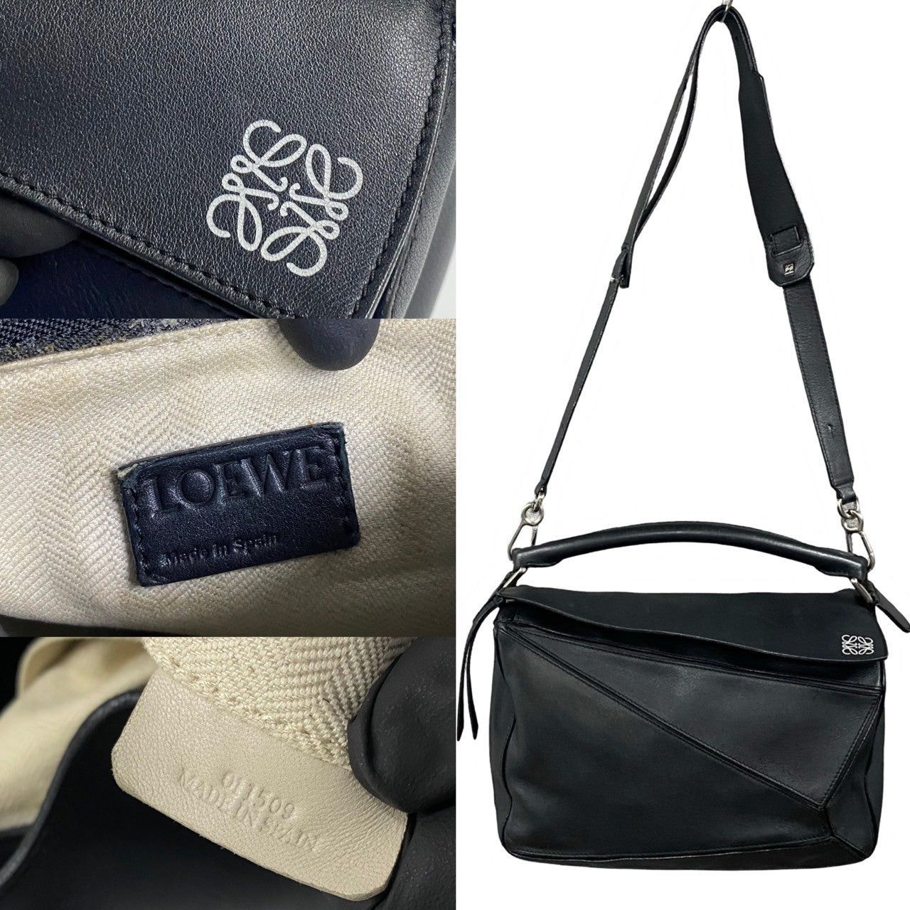 Loewe Loewe Shoulder Bag Black Leather Size ONE SIZE - 3 Thumbnail