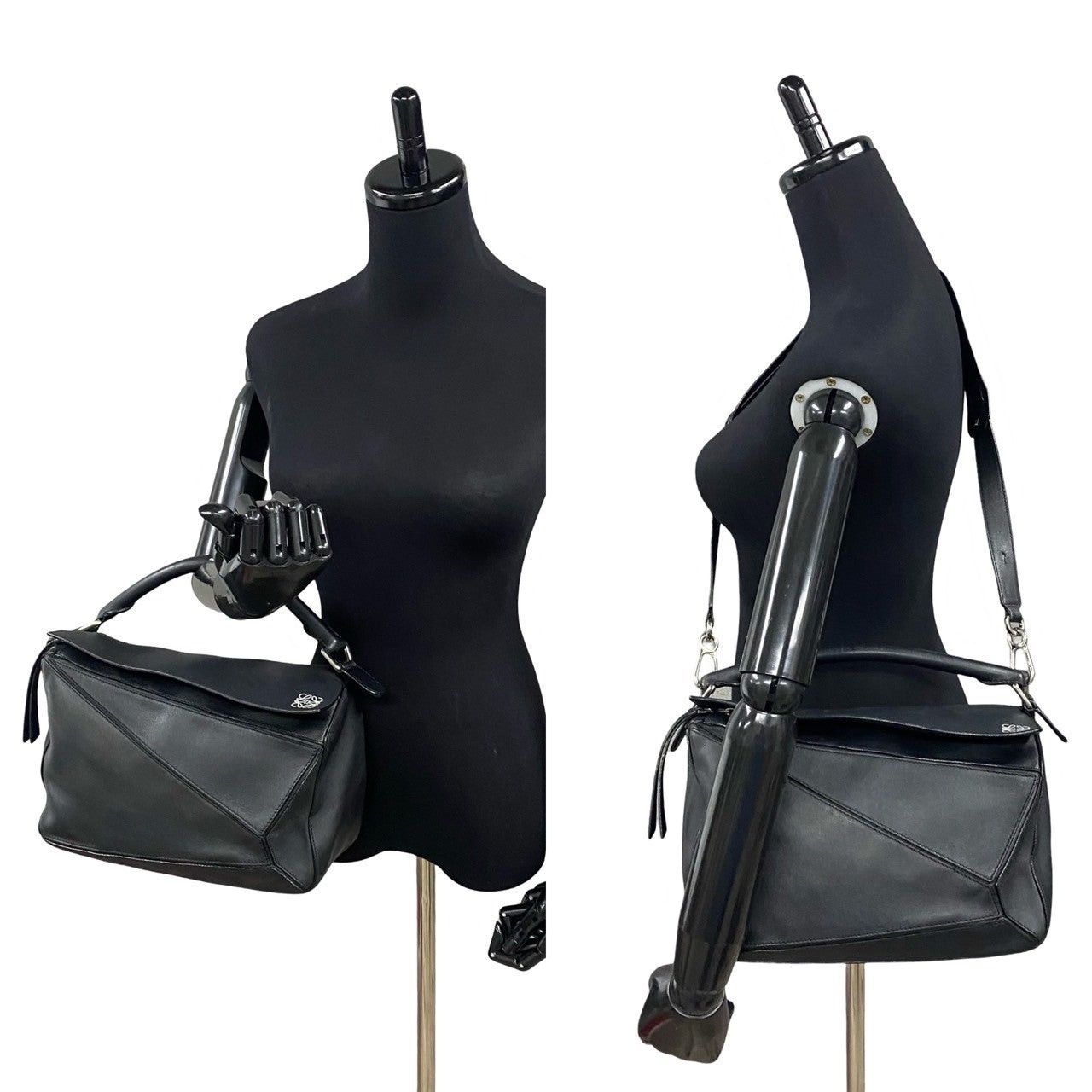 Loewe Loewe Shoulder Bag Black Leather Size ONE SIZE - 2 Thumbnail