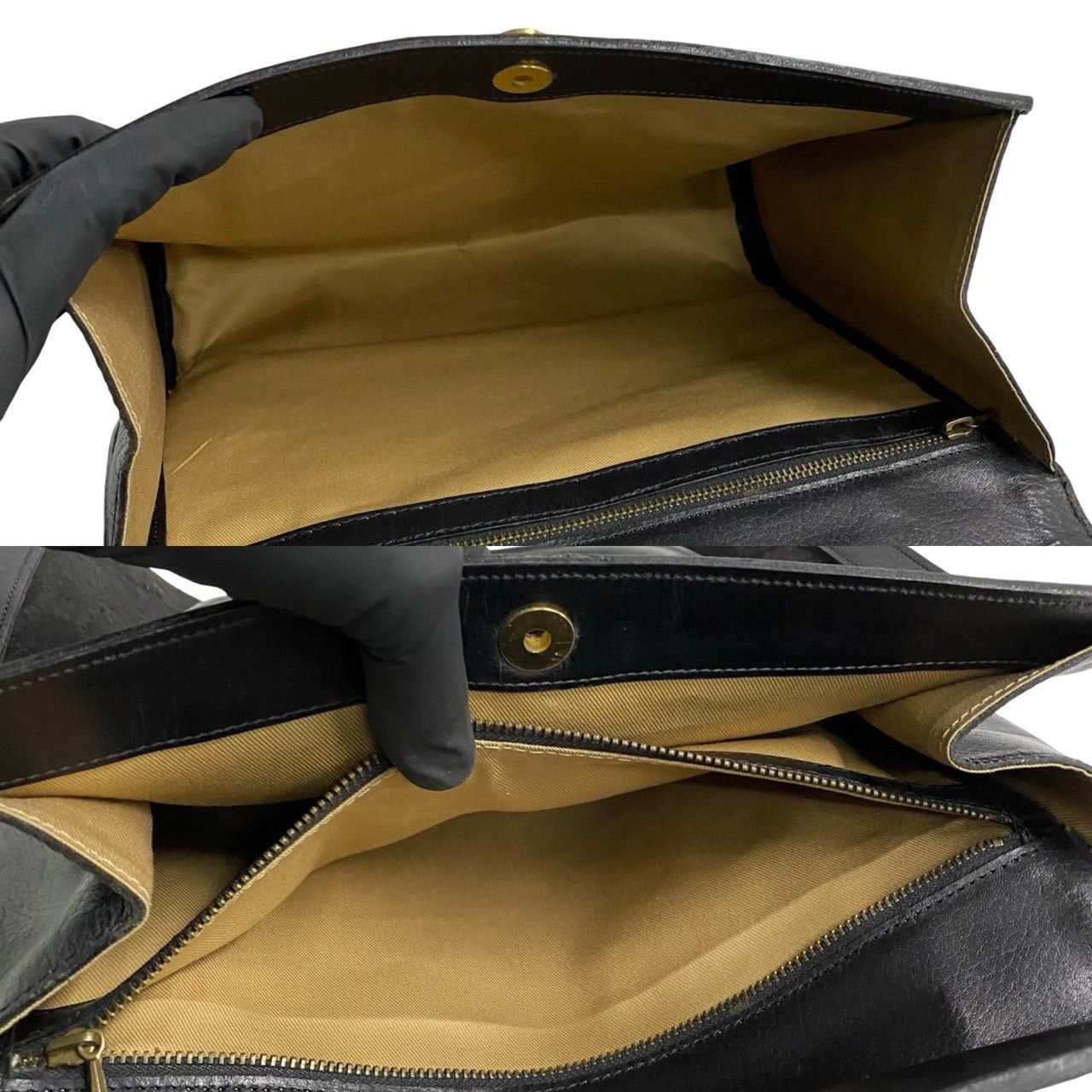 Gucci Gucci Handbag Black Leather Size ONE SIZE - 8 Thumbnail
