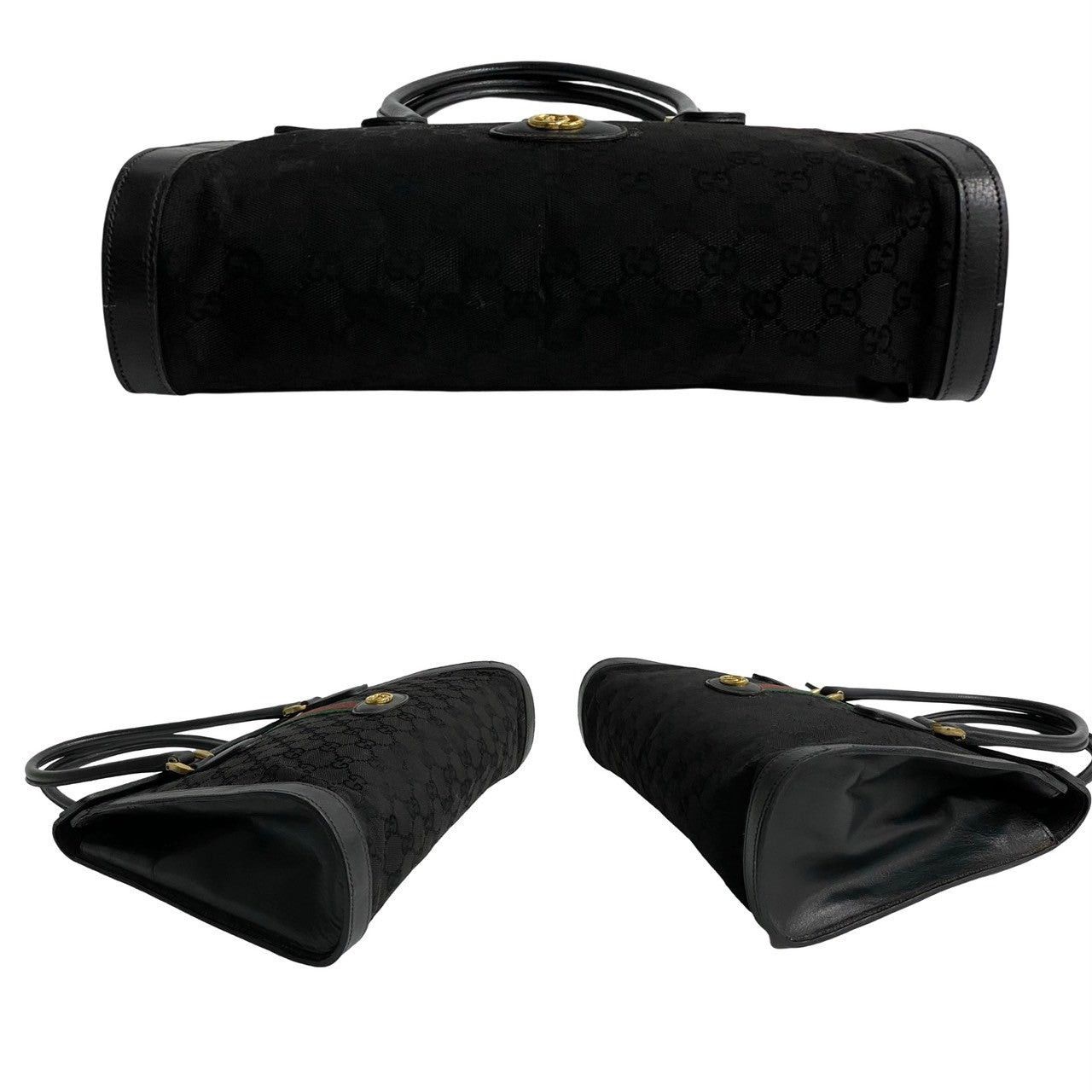 Gucci Gucci Handbag Black Leather Size ONE SIZE - 6 Thumbnail