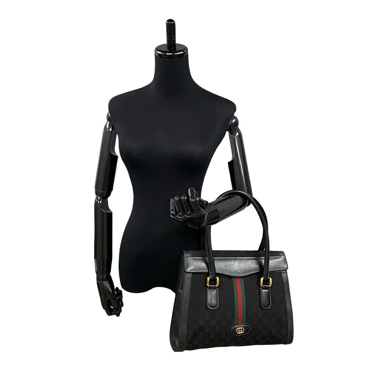 Gucci Gucci Handbag Black Leather Size ONE SIZE - 2 Thumbnail