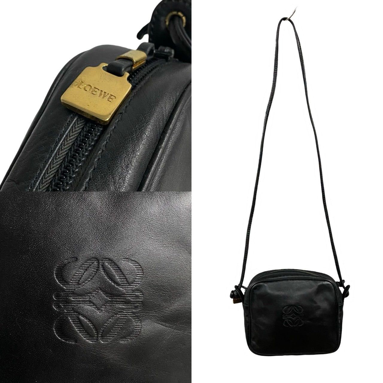 Loewe Loewe Shoulder Bag Black Leather Size ONE SIZE - 3 Thumbnail