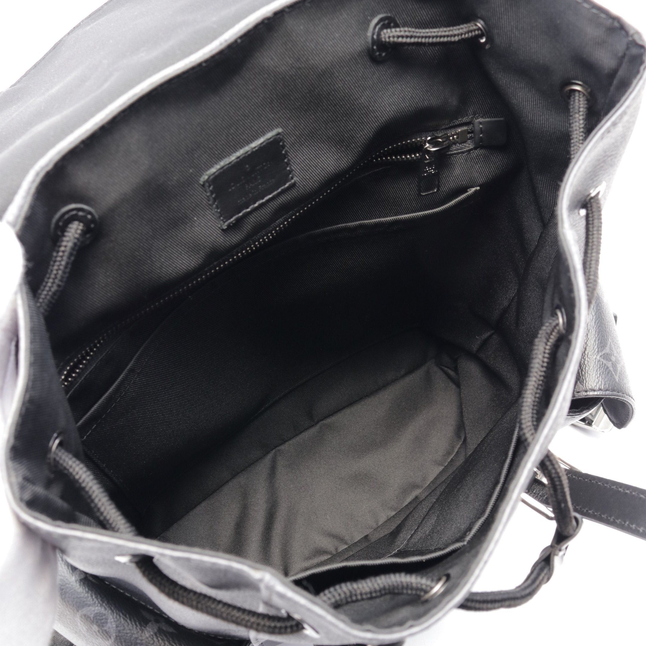 Louis Vuitton Louis Vuitton Christopher Pm Monogram Eclipse Reverse Backpack Rucksack Leather Gray Black Size ONE SIZE - 3 Thumbnail