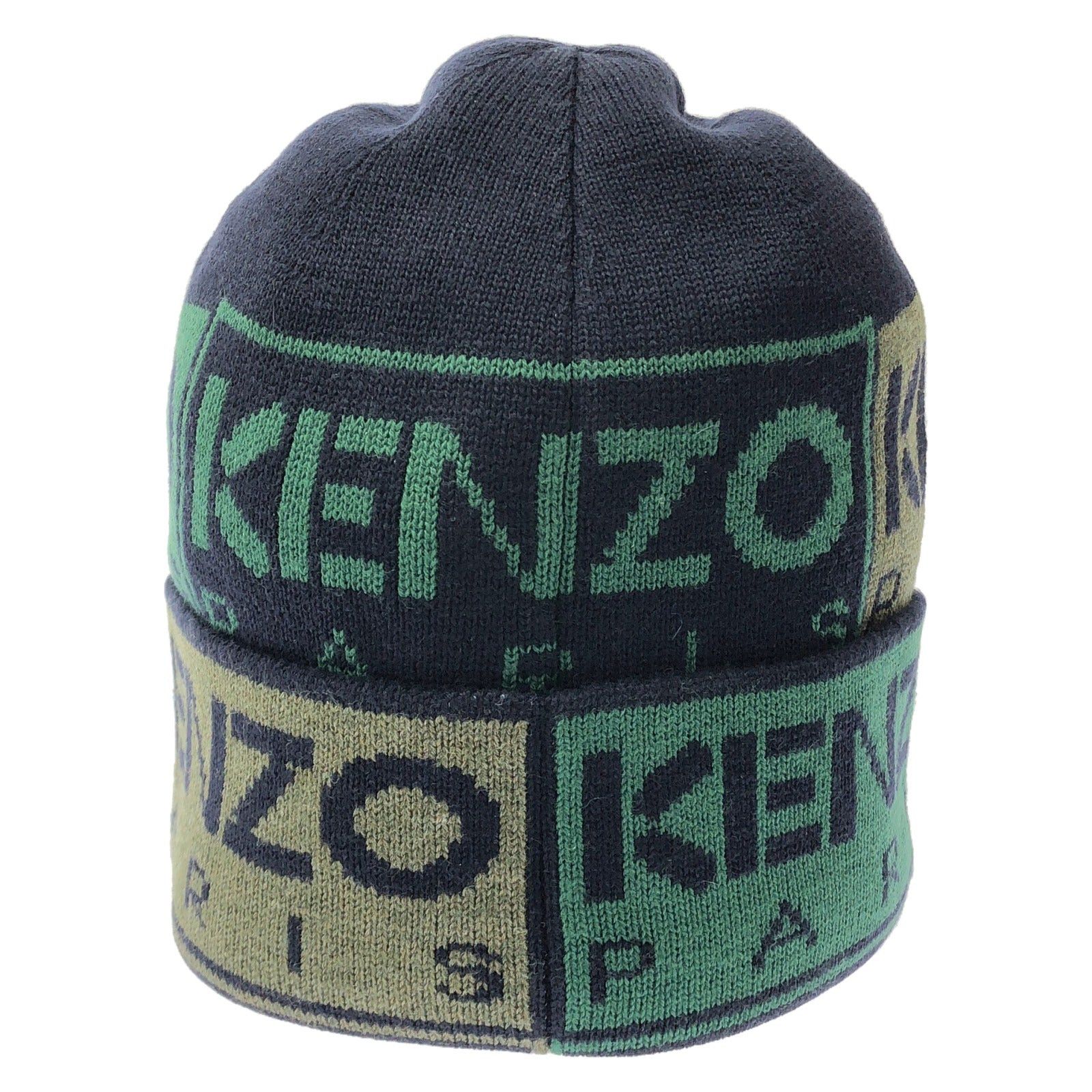 Kenzo Kenzo Knit Cap Beanie Cotton Blue Size ONE SIZE - 3 Thumbnail