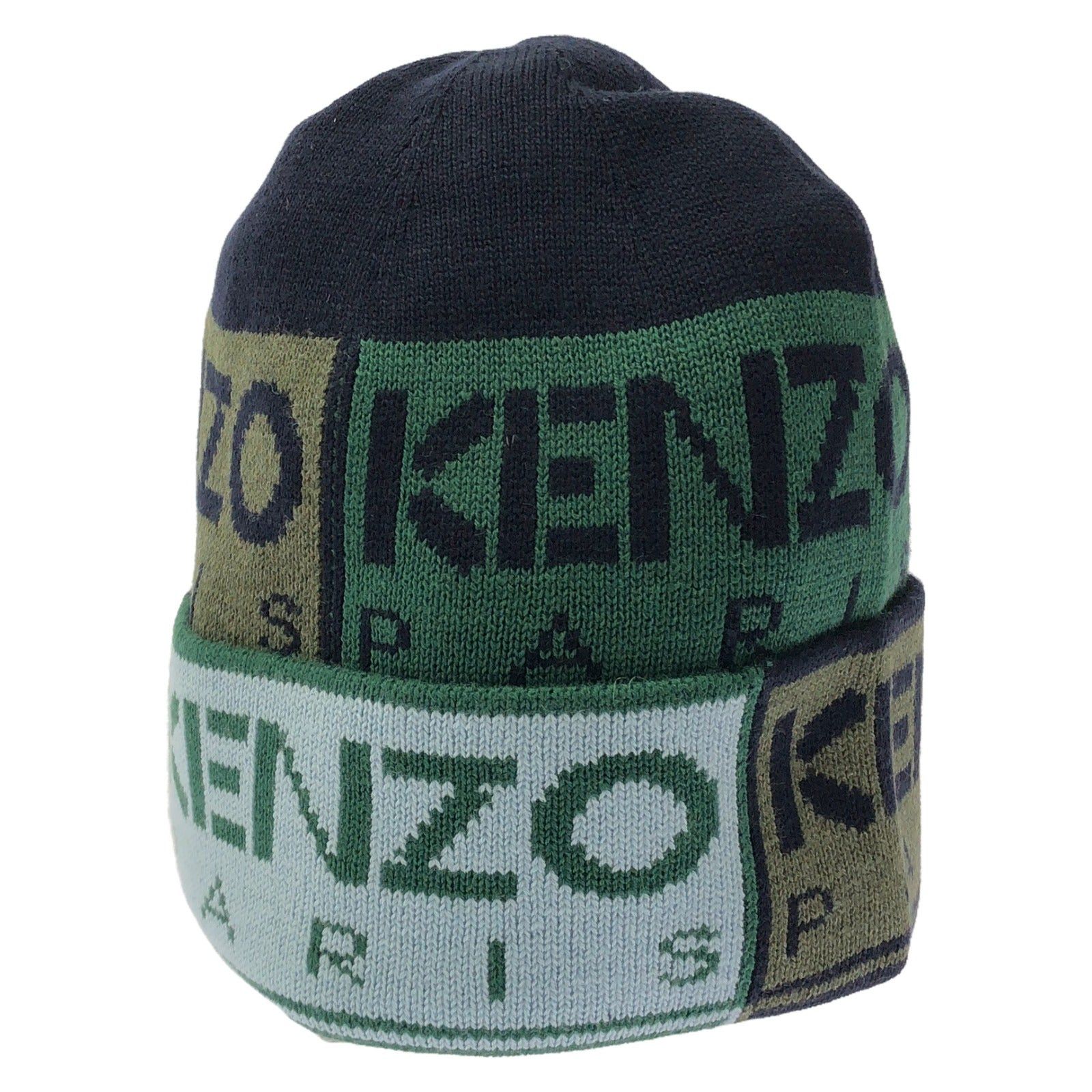Kenzo Kenzo Knit Cap Beanie Cotton Blue Size ONE SIZE - 2 Thumbnail