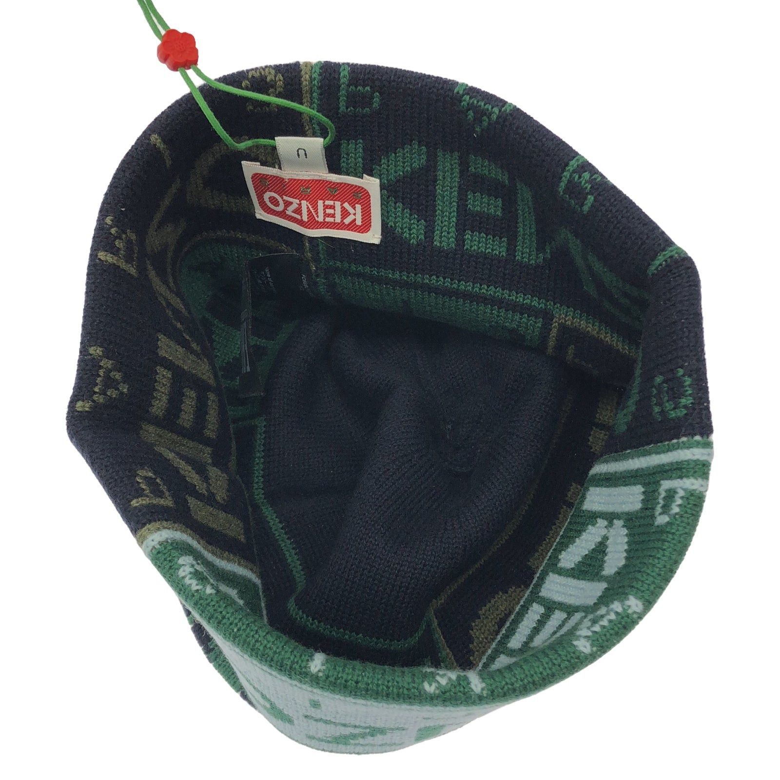 Kenzo Kenzo Knit Cap Beanie Cotton Blue Size ONE SIZE - 4 Thumbnail