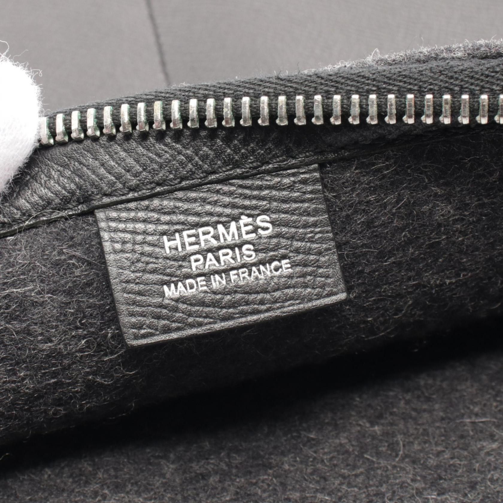 Hermes Hermes Toudou 37 Clutch Bag Feutre Veau Epsom Gray Black Silver Hardware X Stamp Size ONE SIZE - 4 Thumbnail