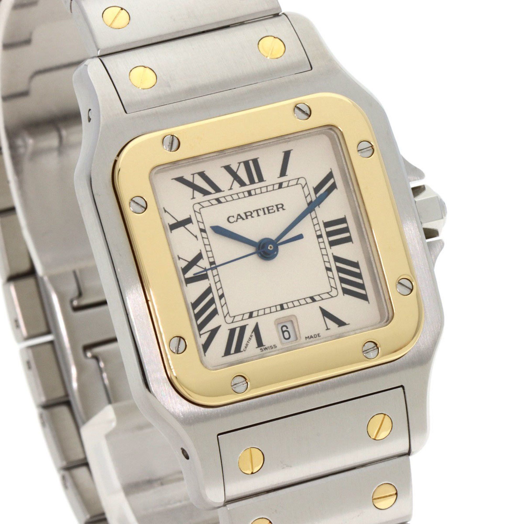 Cartier Cartier W20011C4 Santos Galbe LM Watch Stainless Steel SSxK18YG Men's CARTIER Size ONE SIZE - 4 Thumbnail