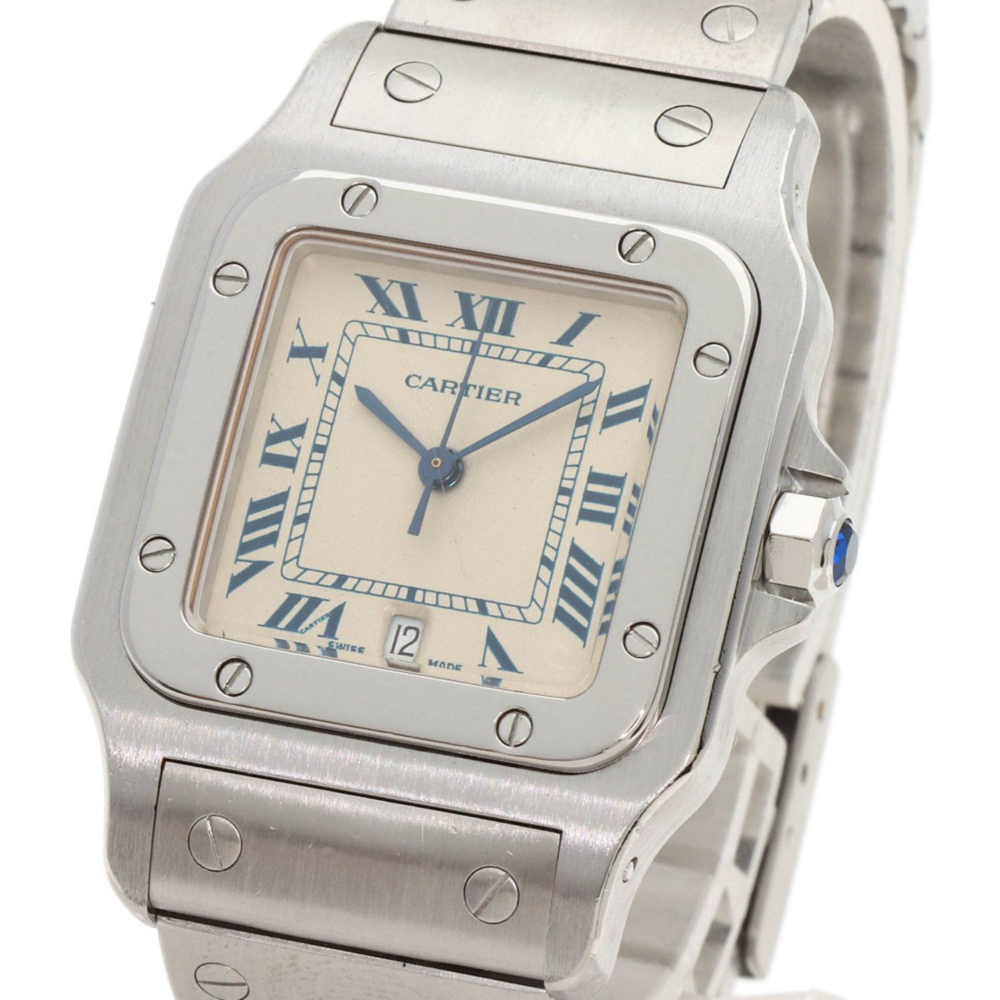 Cartier Cartier W20018D6 Santos Galbe LM Watch Stainless Steel SS Men's CARTIER Size ONE SIZE - 3 Thumbnail
