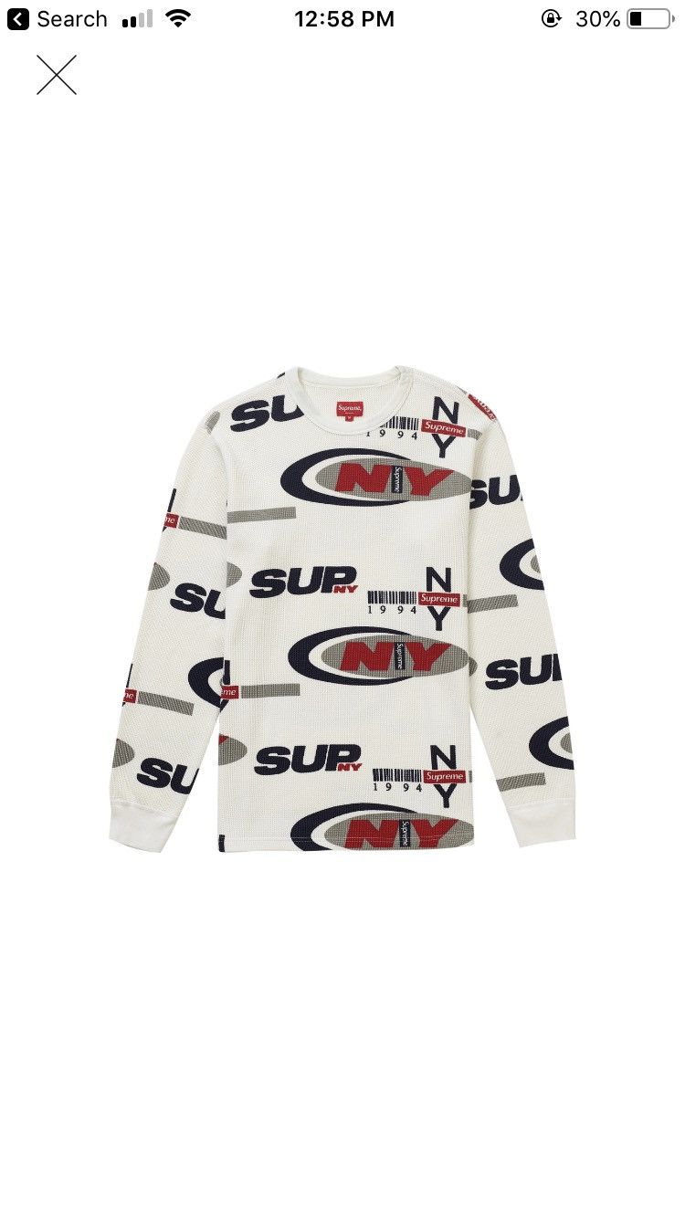 Supreme Waffle Thermal | Grailed