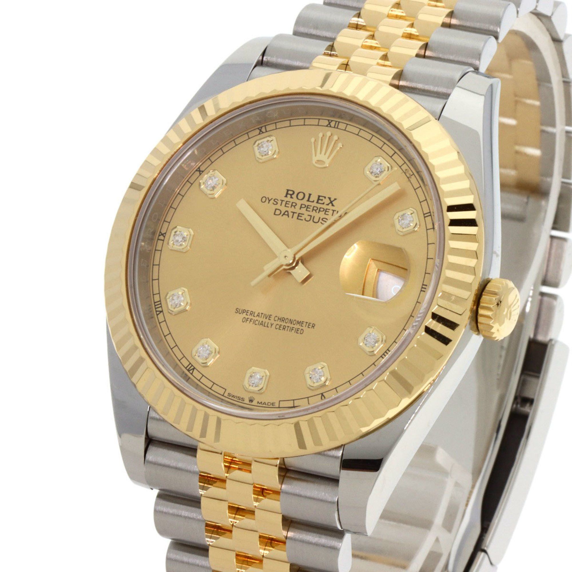 Rolex Rolex 126333G Datejust 41 10P Diamond Watch Stainless Steel SSxK18YG Men's ROLEX Size ONE SIZE - 3 Thumbnail