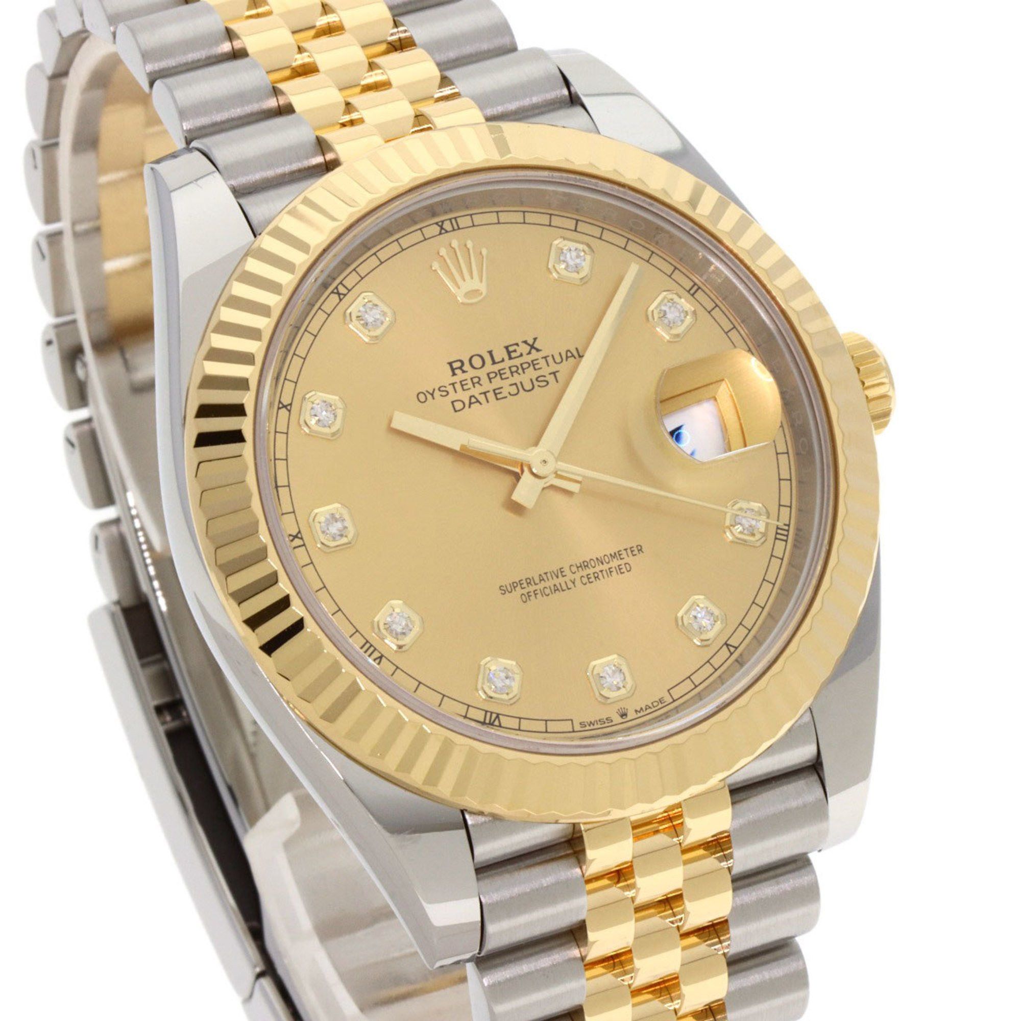 Rolex Rolex 126333G Datejust 41 10P Diamond Watch Stainless Steel SSxK18YG Men's ROLEX Size ONE SIZE - 4 Thumbnail