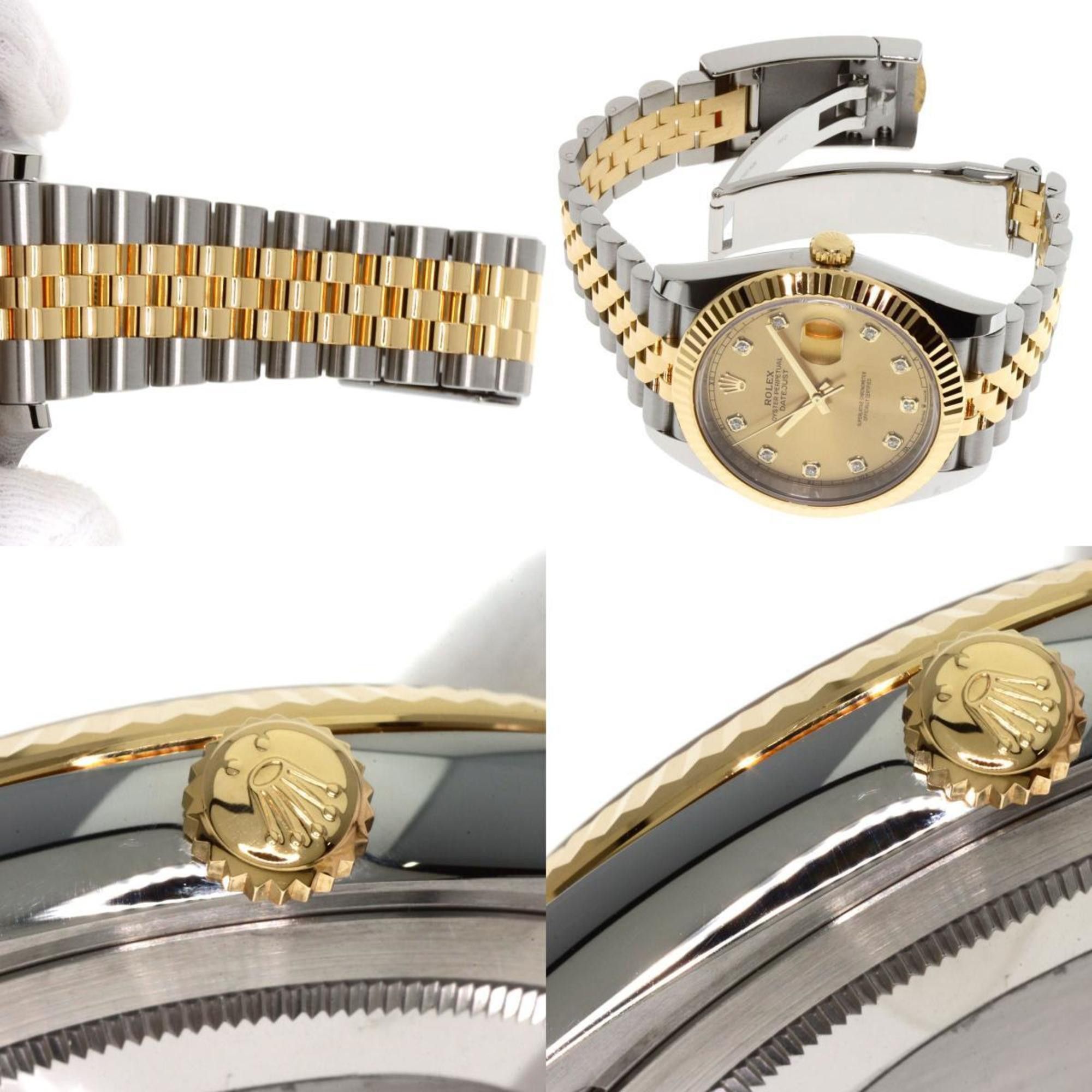 Rolex Rolex 126333G Datejust 41 10P Diamond Watch Stainless Steel SSxK18YG Men's ROLEX Size ONE SIZE - 6 Thumbnail