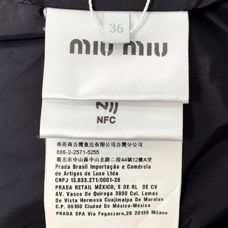 Miu Miu MiuMiu gray logo embossed hooded jacket Size US XS / EU 42 / 0 - 7 Thumbnail