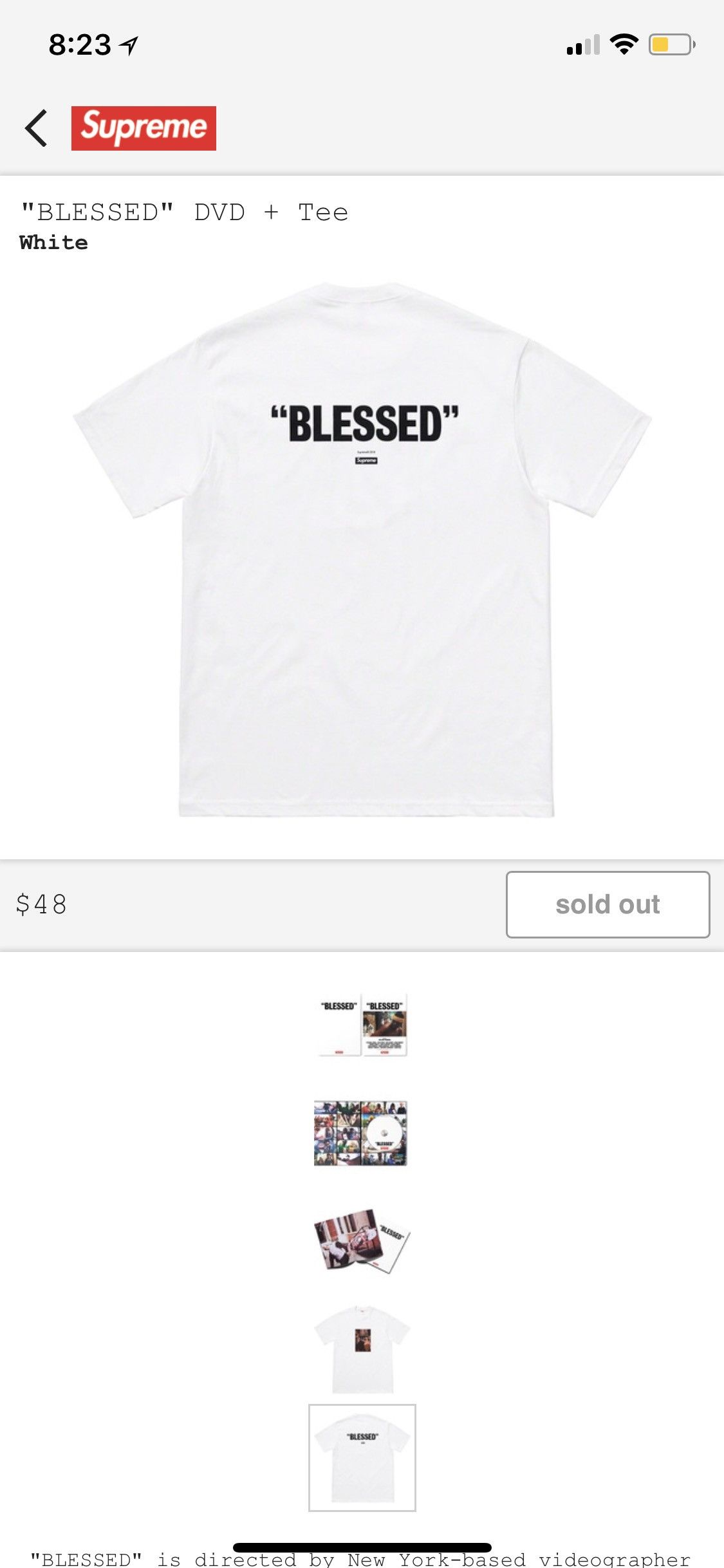 Supreme Supreme “BLESSED” Tee | Grailed