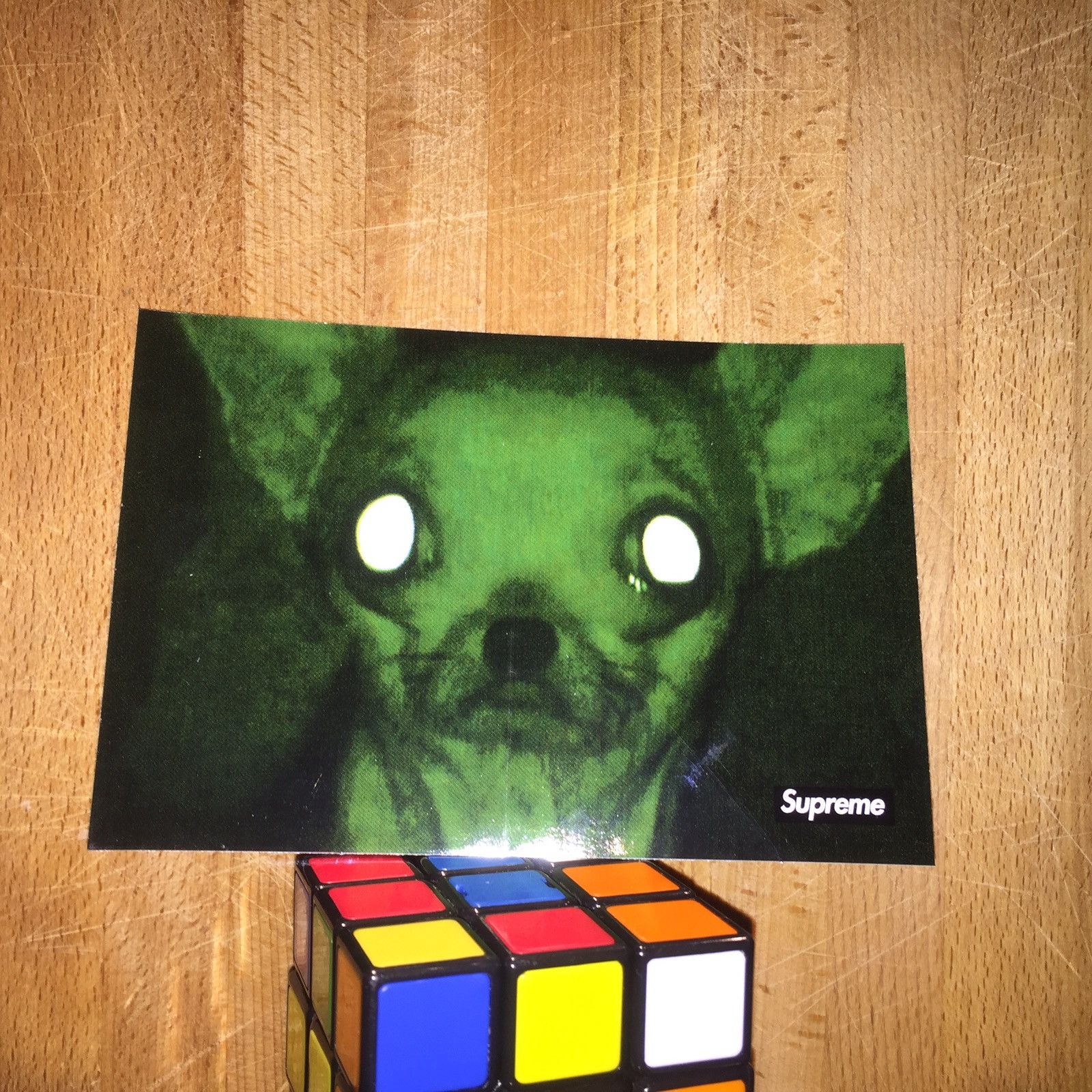 Supreme Supreme Chris Cunningham Rubber Johnny Chihuahua Sticker FW18 Grailed