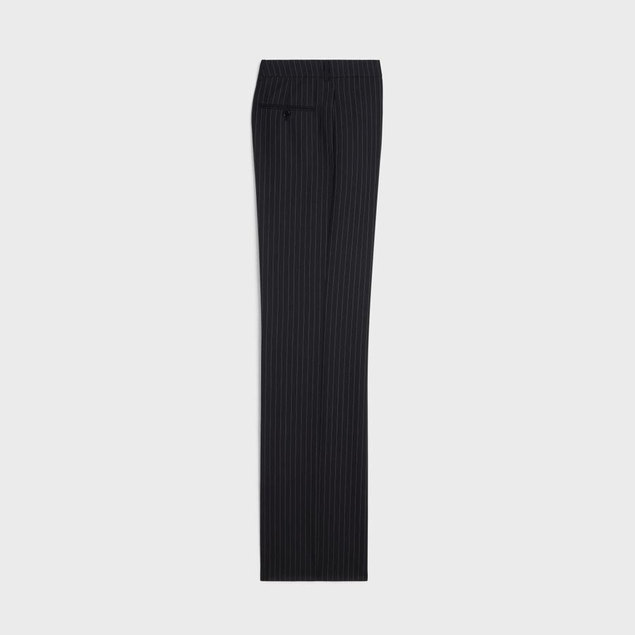 Celine STRAIGHT PANTS IN STRIPED WOOL Size US 28 / EU 44 - 2 Thumbnail