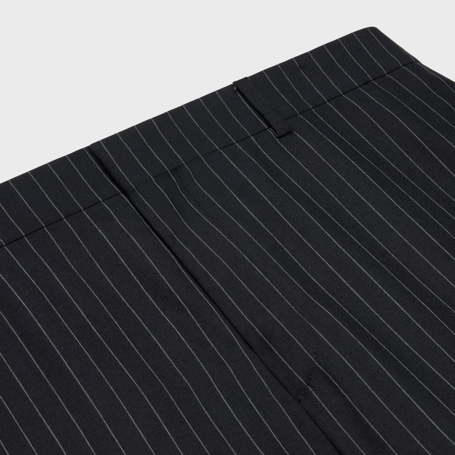 Celine STRAIGHT PANTS IN STRIPED WOOL Size US 31 - 3 Thumbnail