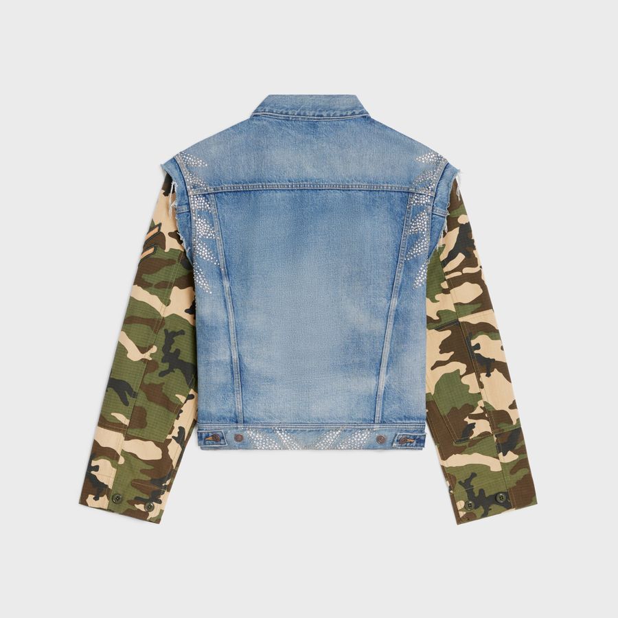 Celine TRUCKER JACKET IN CLASSIC COWBOY DENIM Size US L / EU 52-54 / 3 - 2 Thumbnail