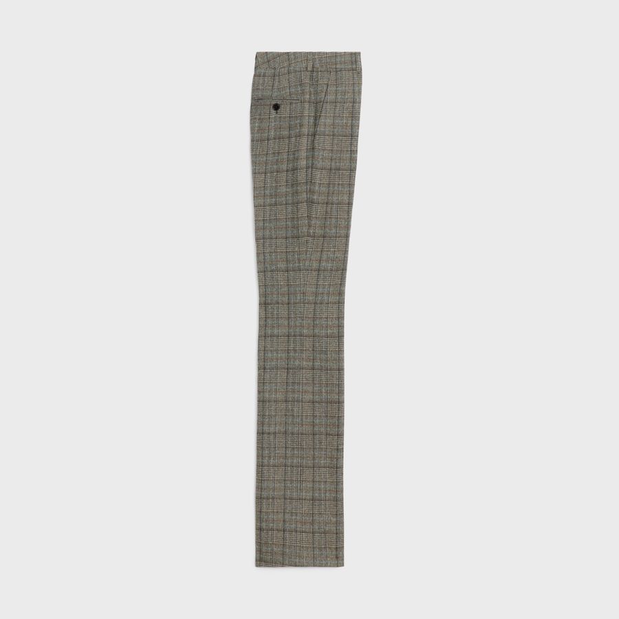 Celine FLARED PANTS IN PRINCE OF WALES FLANNEL Size US 28 / EU 44 - 2 Thumbnail