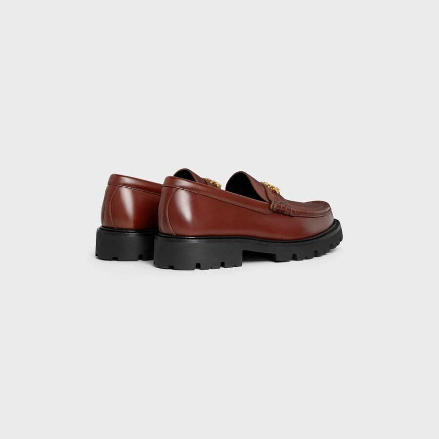 Celine CELINE MARGARET TRIOMPHE LOAFER IN POLISHED BULL BURGUNDY Size US 9 / EU 42 - 3 Thumbnail