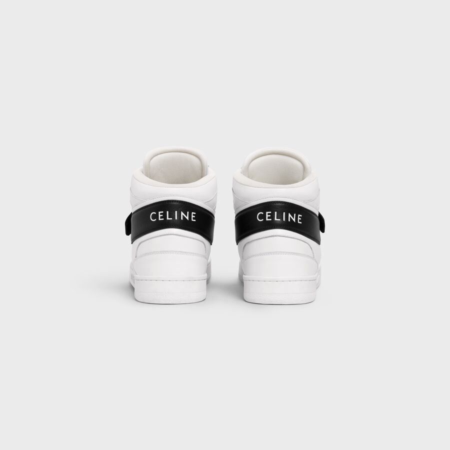 Celine CT-03 CELINE TRAINER HIGH SNEAKER WITH SCRATCH IN CALFSKIN Size US 12 / EU 45 - 3 Thumbnail