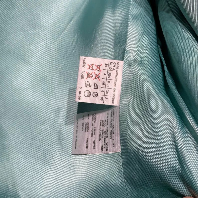 Max Mara Maxmara Lake water blue top Size US L / EU 52-54 / 3 - 3 Thumbnail